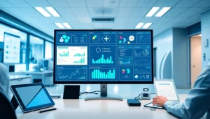 Optical display of HL7 Interface showcasing real-time healthcare data integration.