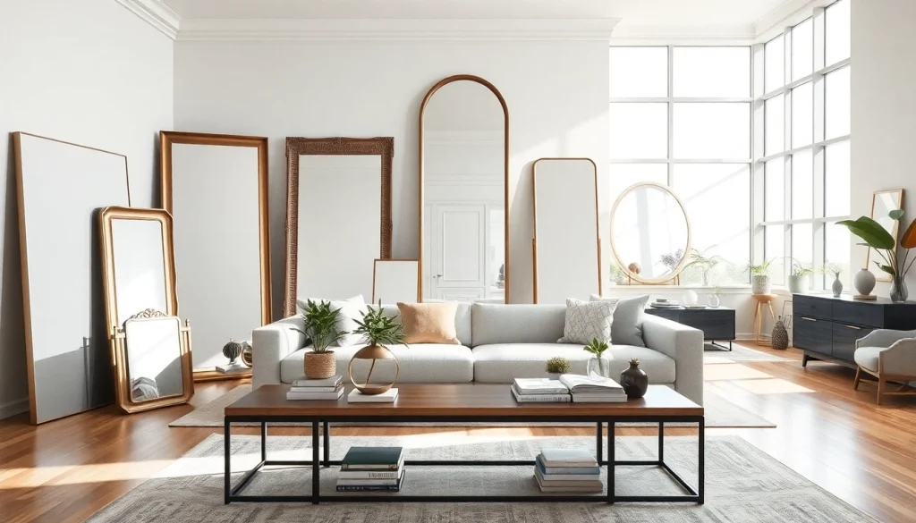 Browse unique handmade mirrors at https://merithome.co.uk in a stylish interior setting.