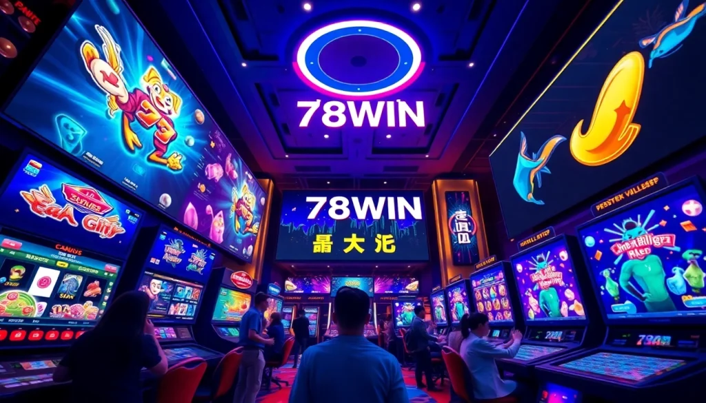 Dynamic interface of พอร์ทัลเกม 78WIN showcasing exciting casino game options.