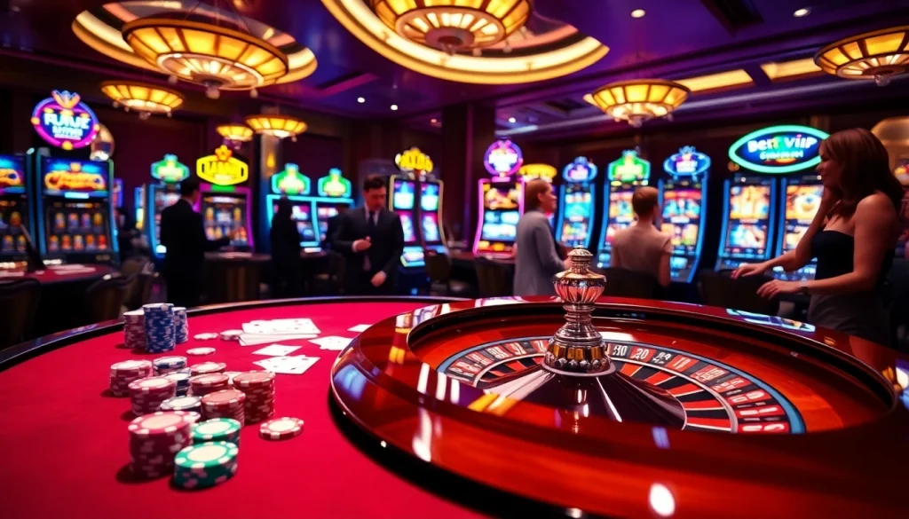 Người chơi casino đang tận hưởng một phiên chơi đầy kịch tính tại bàn cược Bet VIP.