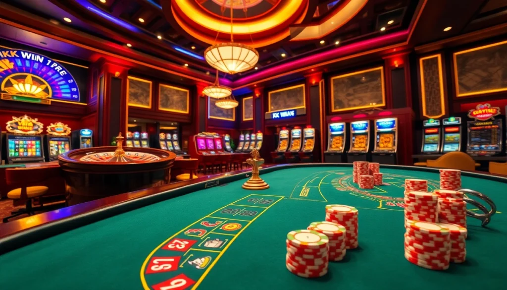 Experience the excitement of kk win gaming at luxurious casino tables.