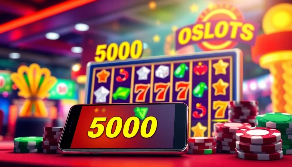 Slot depo 5000 menampilkan sistem permainan slot online yang menarik dan penuh warna.