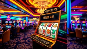 Nikmati pengalaman PASAR88 SLOT pada mesin slot modern di kasino yang meriah.