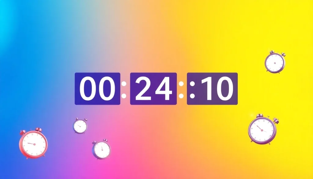 Engaging one month countdown gif with bright colors and animated elements.