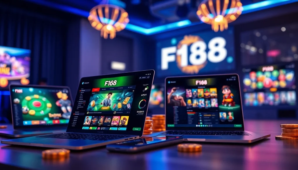 Engaging visual of พอร์ทัลเกม F168 showcasing diverse online games and user-friendly interfaces.