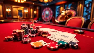 Experience thrilling gameplay at 188bet with high-stakes poker tables and vibrant casino elements.