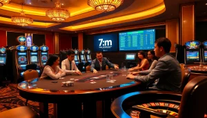 Betting strategies merge with live scores on 7m.cn in a dynamic casino environment.