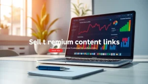 Showcase solution to sell premium content links with vibrant graphics and engaging layout.