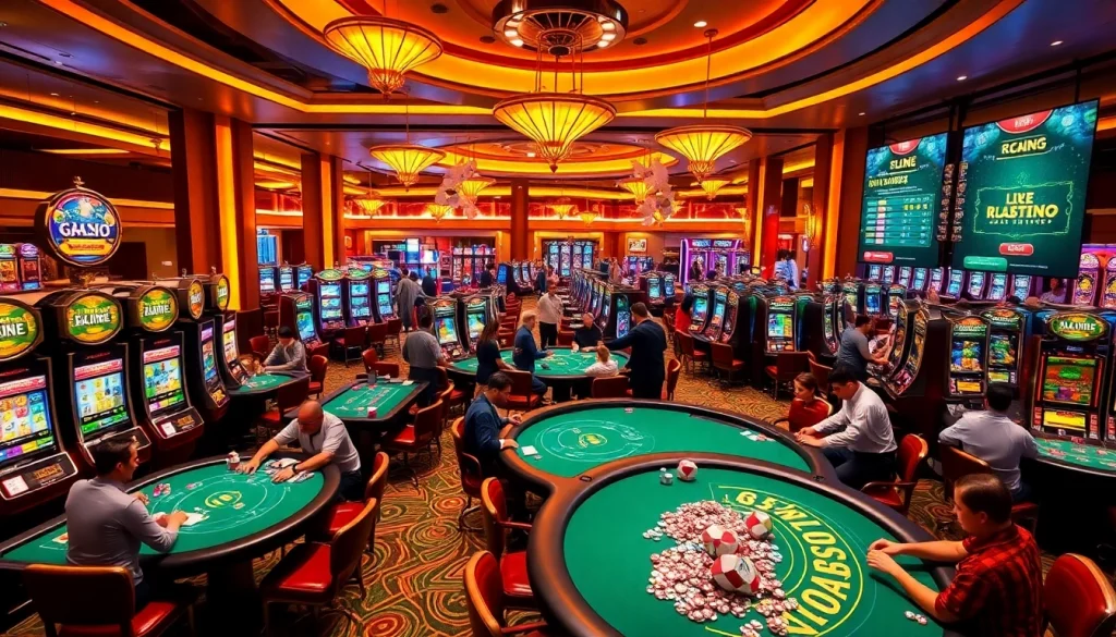 Engaging players at bl555 com enjoy lively casino games, reflecting excitement and luxury.