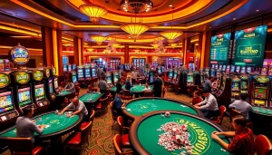 Engaging players at bl555 com enjoy lively casino games, reflecting excitement and luxury.