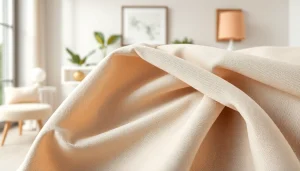 Bekijk de elegante eigenschappen van punta di roma stof in een sfeervolle interieursetting.