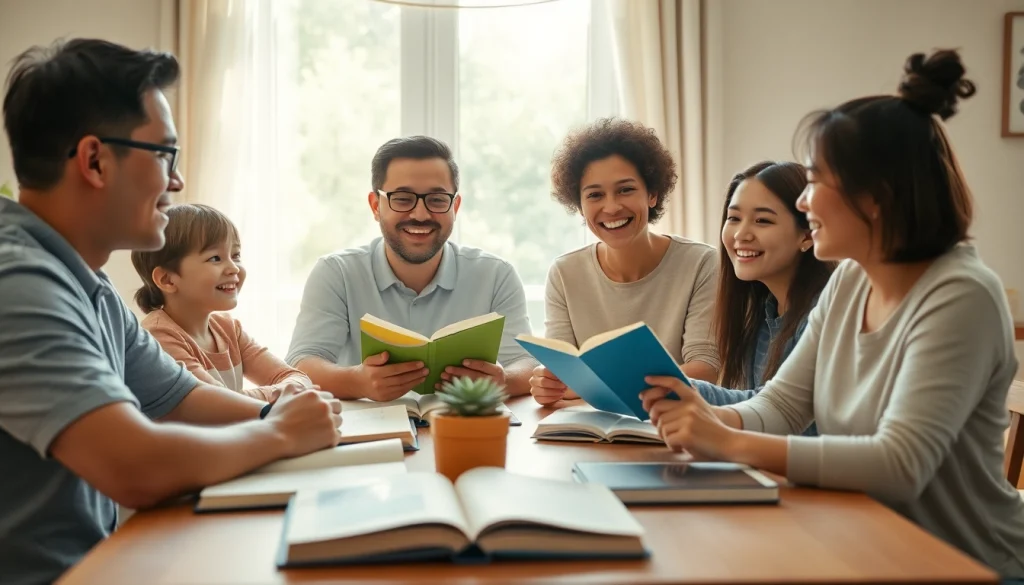 家族が自宅で dmmオンライン クーポンコード の教材を使って英語学習を楽しんでいる。