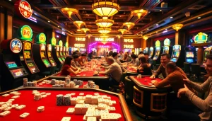 Experience the excitement of Mahjong Ways 2 with players immersed in thrilling casino gameplay.