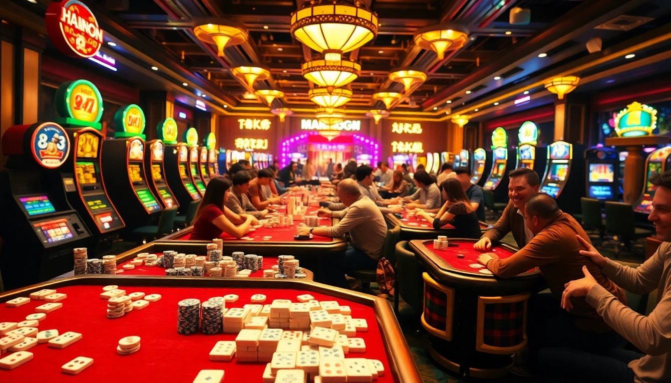 Experience the excitement of Mahjong Ways 2 with players immersed in thrilling casino gameplay.