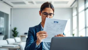 Complete the eta uk application form with confidence in a modern workspace