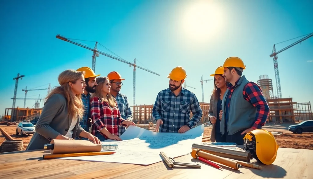 Texas association of builders collaborating on a construction project in Texas.