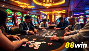 Experience the excitement of game 98win with engaging Blackjack gameplay and vibrant casino ambiance.