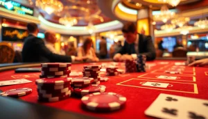 Pinco Casino-da kart oyunları oynayan insanlar və cazibədar oyun masası.