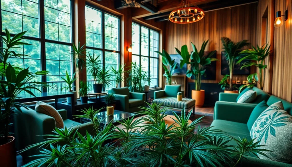 Regard sur les Meilleurs Clubs Cannabis Madrid avec une ambiance chaleureuse et accueillante.