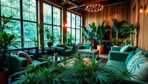 Regard sur les Meilleurs Clubs Cannabis Madrid avec une ambiance chaleureuse et accueillante.