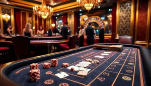 Gamblers enjoying thrilling MK8 experiences at a luxurious casino table.
