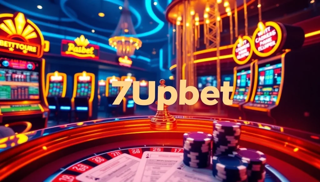 Experience thrilling online gambling at 7upbet with vibrant casino visuals and immersive betting interfaces.