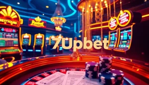 Experience thrilling online gambling at 7upbet with vibrant casino visuals and immersive betting interfaces.