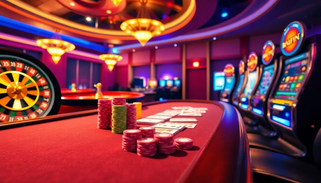 Experience the excitement of strategic gambling at hay.win with vibrant casino visuals of poker and roulette.