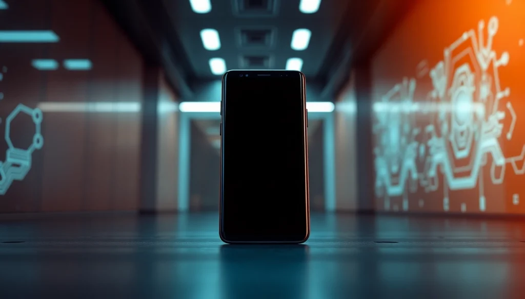 The Samsung Galaxy S8 smartphone showcasing its vibrant display and sleek design, perfect for tech lovers.