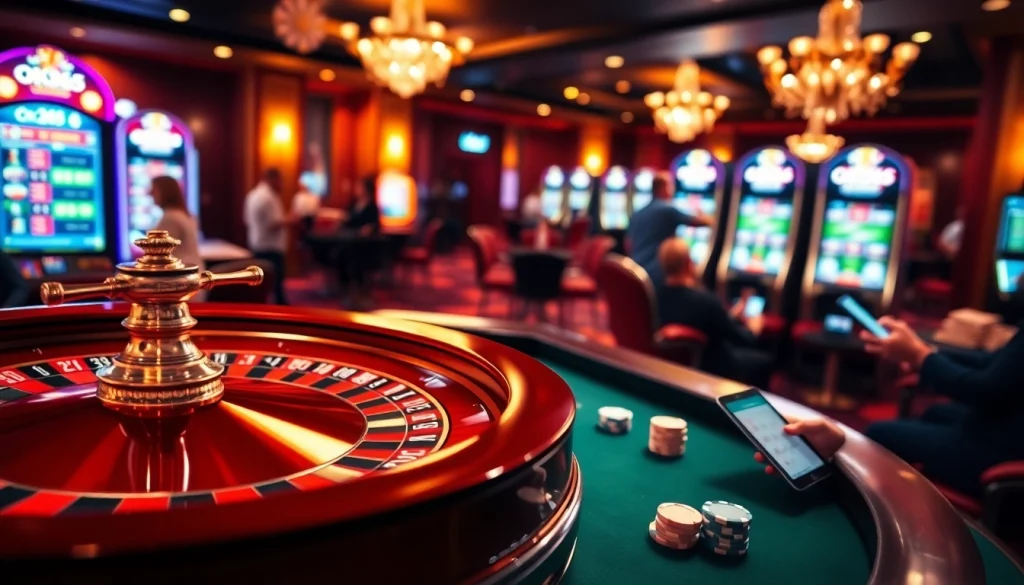 Experience the thrill of winning at OK365's online casino with vibrant gaming elements.