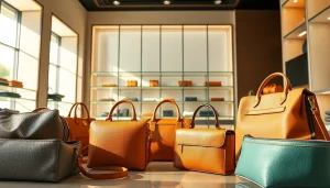 레플리카 사이트에서 고급스러운 진열대와 아이템을 보여주는 모습