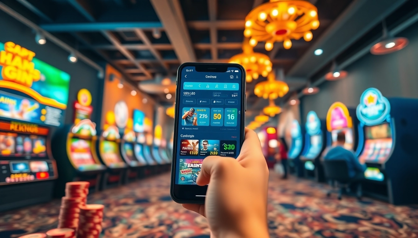 Engaging online betting interface at Nhà cái uy tín nhất Việt Nam with games and vibrant ambiance.