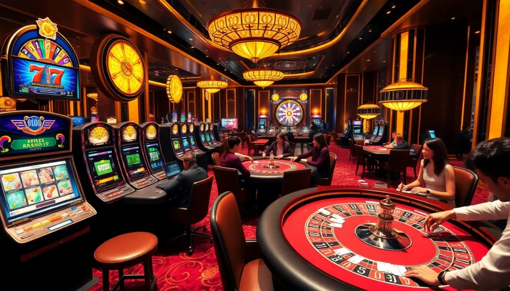 Experience luxury gambling at Luckywin88 with vibrant slot machines and exciting card games.