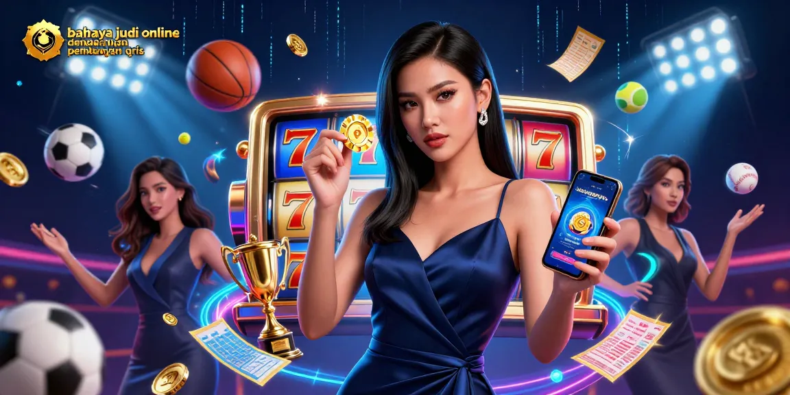 Experience the dangers of online gambling with QRIS payment systems in this vibrant casino scene.