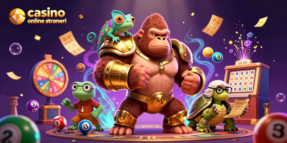Unisciti all'emozione dei casino online stranieri con giochi di lotteria vibranti, bingo e personaggi animati.