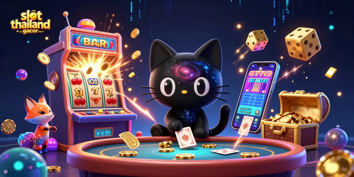 Experience slot thailand gacor excitement with engaging characters and vibrant casino elements in a stunning 3D scene.