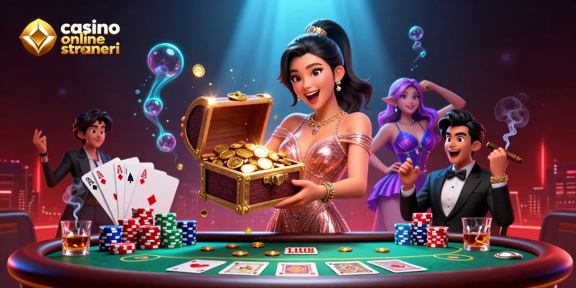 Scopri la vivace scena dei casino online stranieri con una donna straordinaria che presenta un forziere stracolmo di ricchezze.