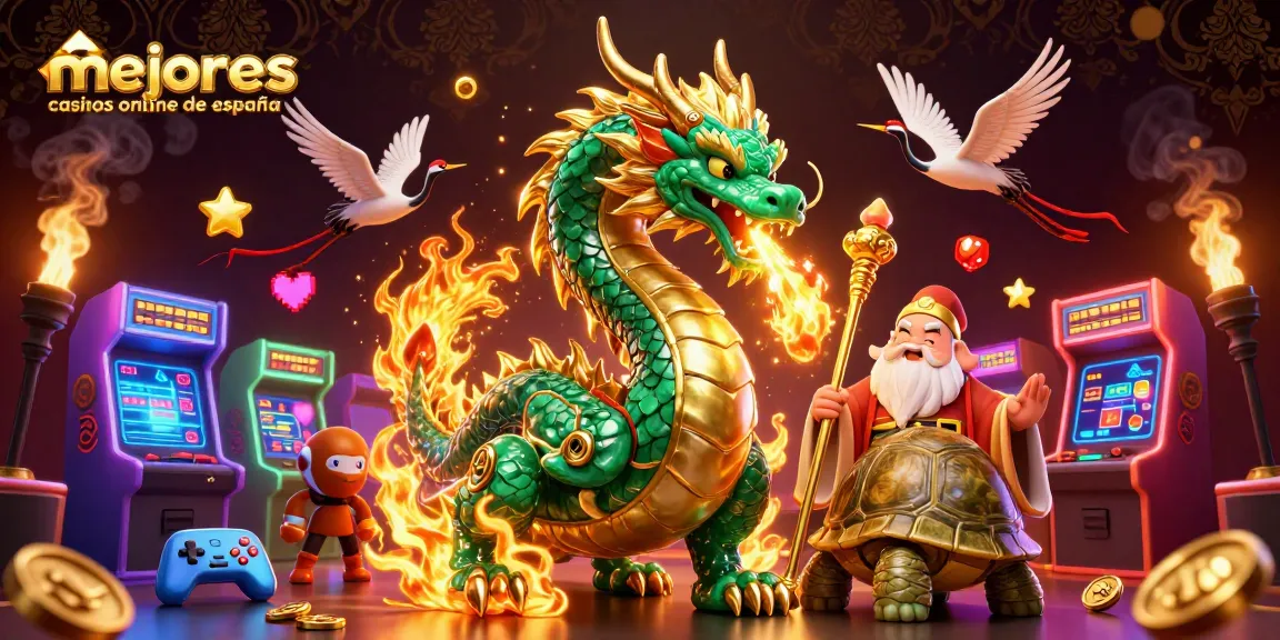 Disfruta de los mejores casinos online de España en una ilustración vibrante de casino digital.