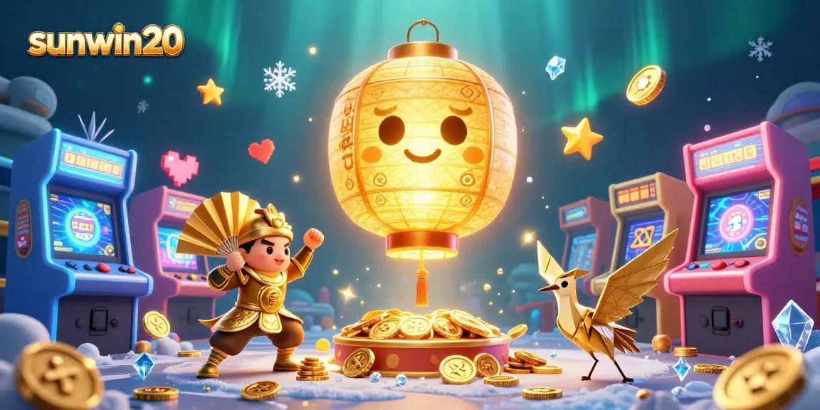 Experience the vibrant games and luck of sunwin20 through dynamic casino themes and golden elements.