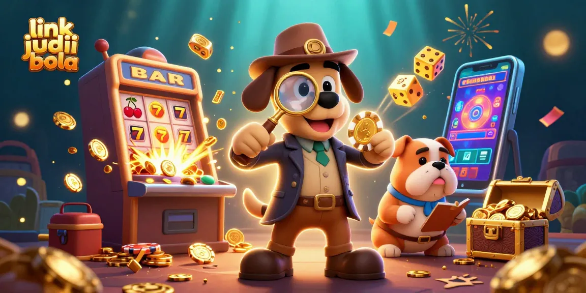 Engage with link judi bola as a 3D detective explores casino clues in a vibrant digital scene.