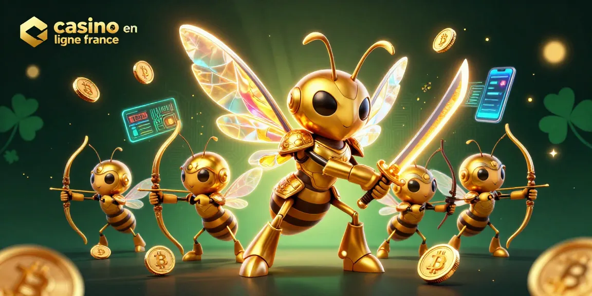 Gagnez à casino en ligne France avec une illustration 3D démontrant des personnages dynamiques et des éléments de jeu.