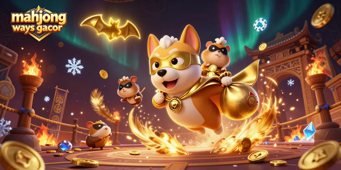 Experience mahjong ways gacor as our superhero dog soars, bringing gold coins and excitement to players.