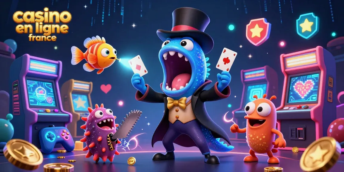 Jouer sur un casino en ligne France avec des machines à sous colorées et des créatures sous-marines magiques.