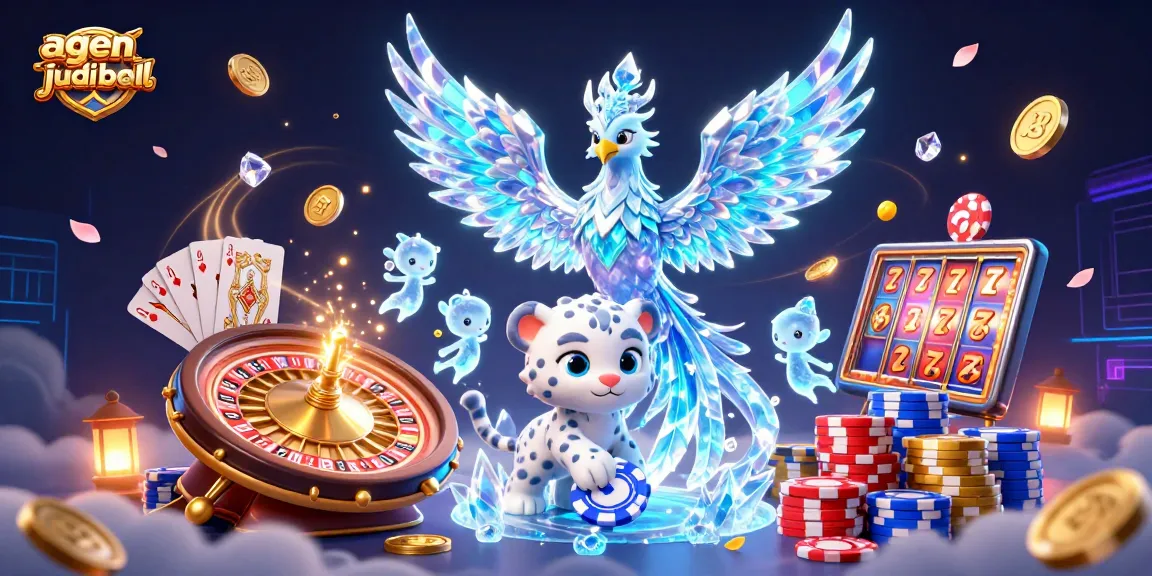 Experience thrilling agen judi bola action with a vibrant 3D illustration featuring engaging elements and characters.